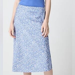 J. Crew Printed Bias Slip Skirt